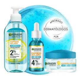 Kit Garnier: Limpiador Facial+sérum Facial+crema Matificante