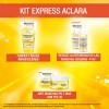 Kit Garnier Express Aclara: Serum, Crema y Gel con Vitamina