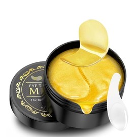 Parches para Ojos：60 Parches para Ojos Acido Hialuronico 24k-Colageno Parches Contorno de Ojo | Eliminar Bolsas y Ojeras | Patas Gallo e Hinchazón|Hid