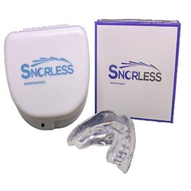 Snorless Blue Snorless - Anti Snoring Mouth Guard - Effective Recovery - Includes Cover and Personalization Tool