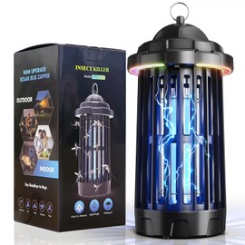 Multifuction 2 in 1 LED Bug Zapper, Lightweight Mosquito Zapper Lamp with 4200V and 50000 Hours Lifespan,Waterproof Mosquito Trap Indoor Outdoor with LED Lighting Fuction for Home Garden Camping