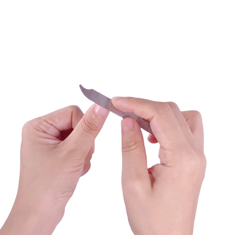 Fingernail Files (12 Pack), Metal Nail Files for Natural Nails,