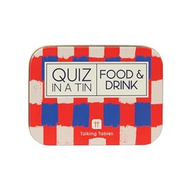 Talking Tables Christmas Festive Food and Drink Quiz Game, Question Cards after Dinner Party, Fun Travel Pocket Games Adults, Present, Card Games, Secret Santa, Ages 14+
