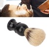 Shaving Brush, Portable Hair Brush, Black Curved Handle, Foaming Beard