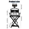 Lorvain Folable Makeup Artist Stool, Portable Tall Folding Director's Chair,