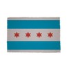 U24 Brillenputztuch Chicago Fahne Flagge Glasreinigungstuch Microfasertuch