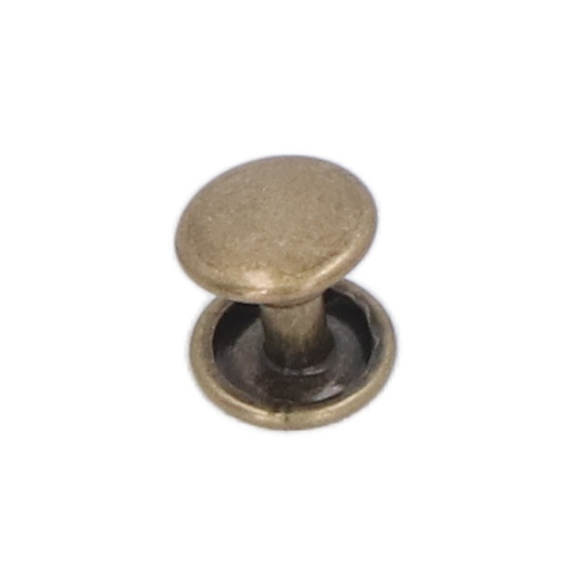 500set Metal Studs Rivets 8mm DIY Iron Double Flat Burr