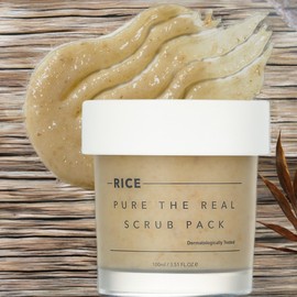 Thank You Farmer Refreshing Skin Moisturizing Enhancement Gyodong Rice Clear The Real Scrub Pack 1 x 100ml / 땡큐파머 산뜻한피부 피부보습 강화 교동쌀 맑음 더 리얼 스크럽 팩 1개 100ml