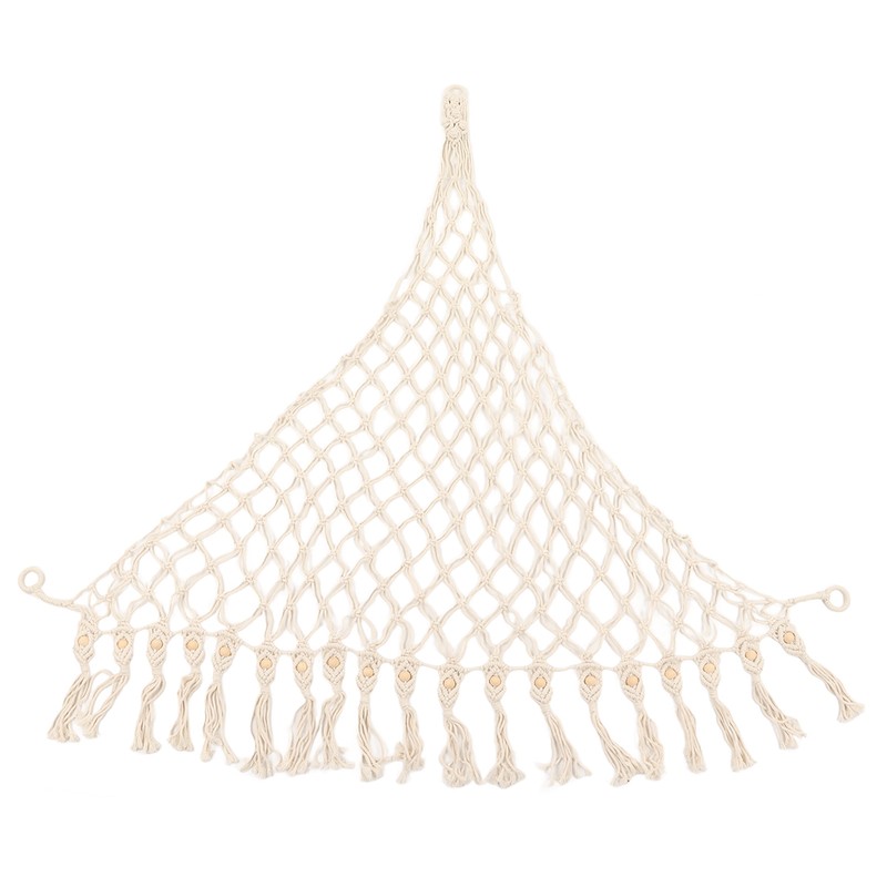 Stuffed Animal Hammock Hand Knitted Bohemian Style Cotton Rope Widely