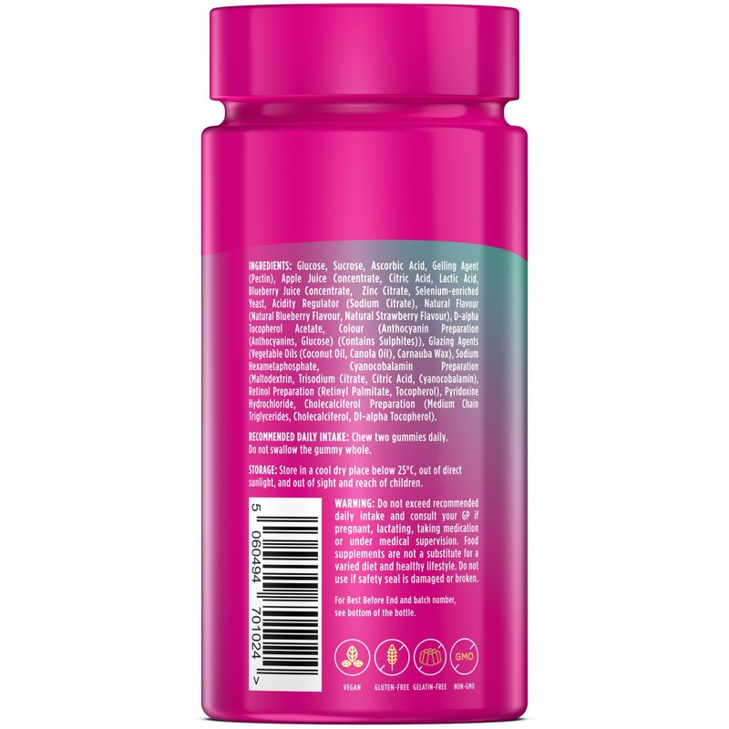 Wellgard Vegan Skin Hair and Nail Vitamins Gummies - Beauty