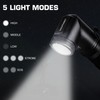 HAUTMEC 1400 Lumen Rechargeable Flashlights LED EDC Flashlight with 90
