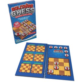 ThinkFun Solitaire Chess - Rompecabezas magnético de viaje – Juego de lógica atractivo y juguete STEM para niños y adultos | Mejora la resolución de problemas y el pensamiento estratégico | Ideal para