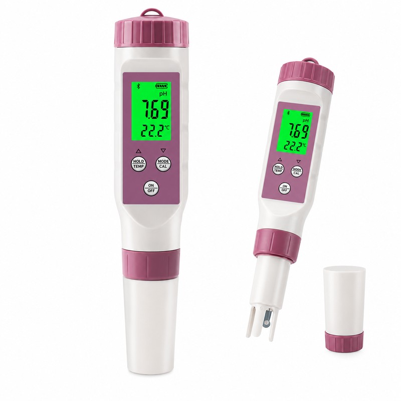 7-in-1 Bluetooth Water Tester for Aquariums & Hydroponics – pH,