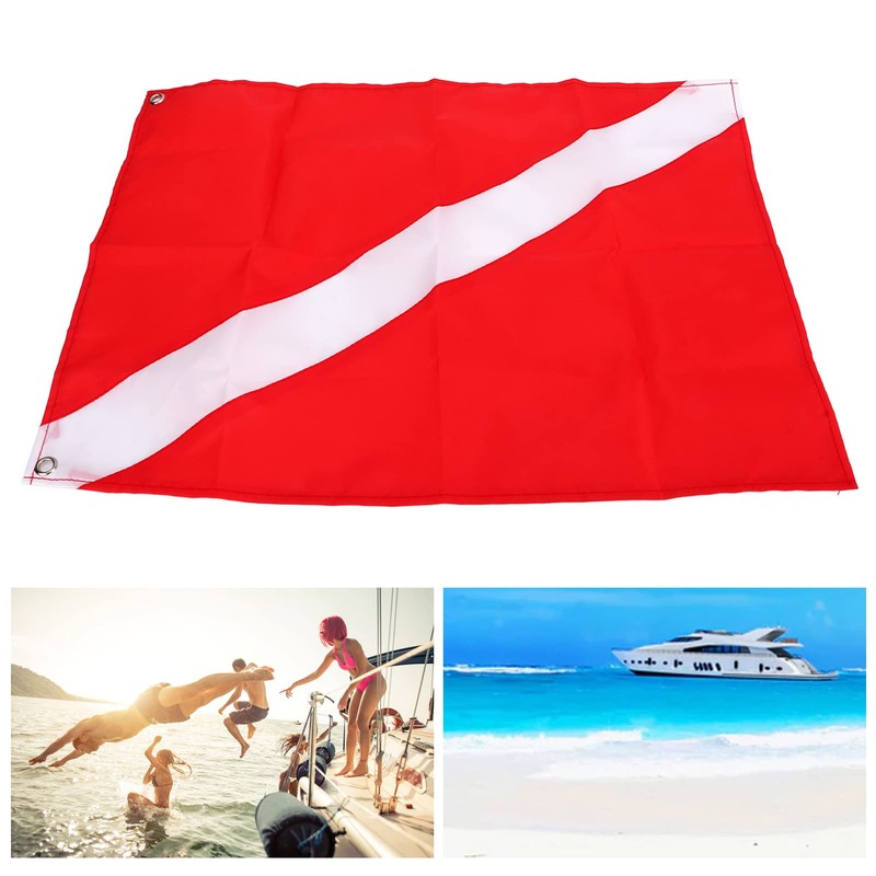 KIMISS Diving Flag Scuba, Freediving Diver Down Boat Diving Spearfishing