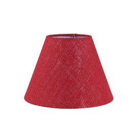 Aspen Creative 32995 Transitional Empire Shape Spider Construction Lamp Shade in Red, (6" x 11 7/8" x 9")