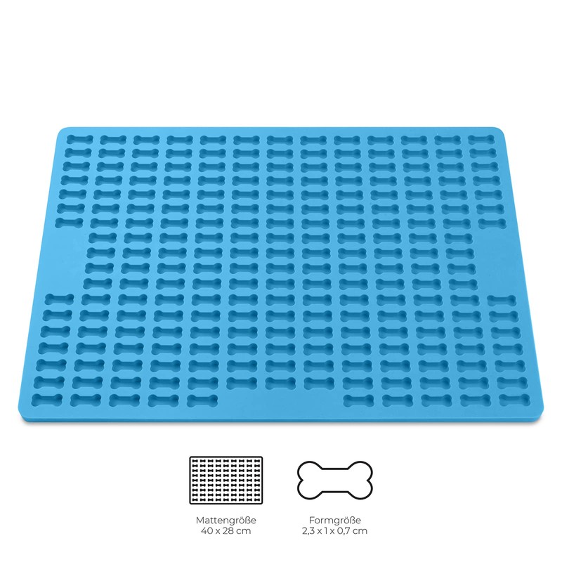 Cahuna Silikon Backmatte für Hundekekse mit Mini Knochen - Backform