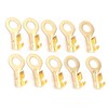 160pcs Copper Ring Terminals, M4 4.2mm Brass Wire Connectors, Wire
