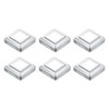 uxcell 6Pcs Post Base Cover, 3"x3" (Internal Size 1.25"x1.25") Metal