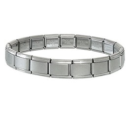 Italian Charm Bracelet – 18 Link Stainless Steel Modular Bracelet, Compatible With 9mm Italian Charms, Choose Your Birthstone Charm