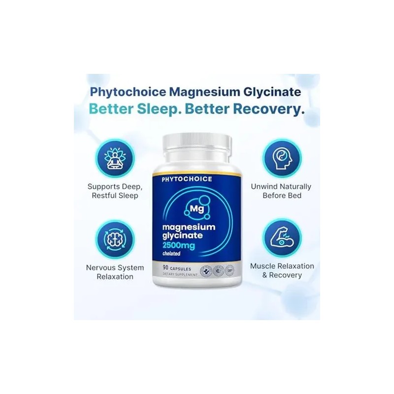 Phytochoice Magnesio Glicinato 2500 Mg 90 Cápsulas