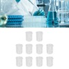 10 Pcs Laboratory Glass Beaker 50ml Thick Experimental Graduated Cylinder