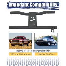 Mountainpeak Spare Tire Support Crossmember Carrier Kit Fit for 1996-2016 Chevy Silverado & GMC Sierra