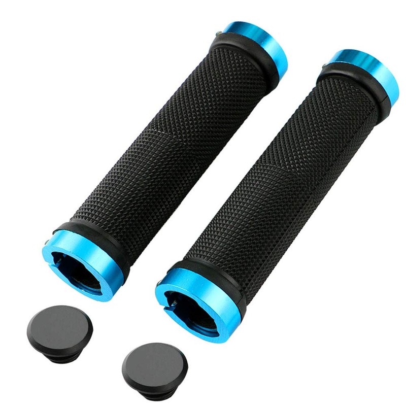 QitinDasen 2 Pairs Bike Handlebar Grips, Non-Slip Rubber Bicycle Handle
