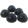 POWERWORKS 5 pcs Brake Pedal Rubber Stopper Black Fits for