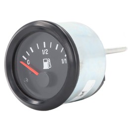 52mm Fuel Gauge, High Accuracy Waterproof LED Fuel Level Gauge, Automotive Replacement Gauge, Fuel Gauge Kit for Car RV Truck Vehicle Motorcycle (24V)