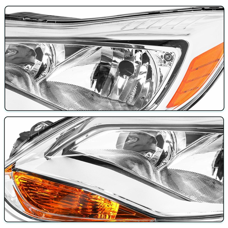 TUSDAR OEM Headlight Assembly Replacement for 2012 2013 2014 Ford