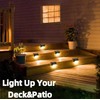 GZZYPZ Solar Outdoor Waterproof Itelligent Induction Deck Light 16 Pack