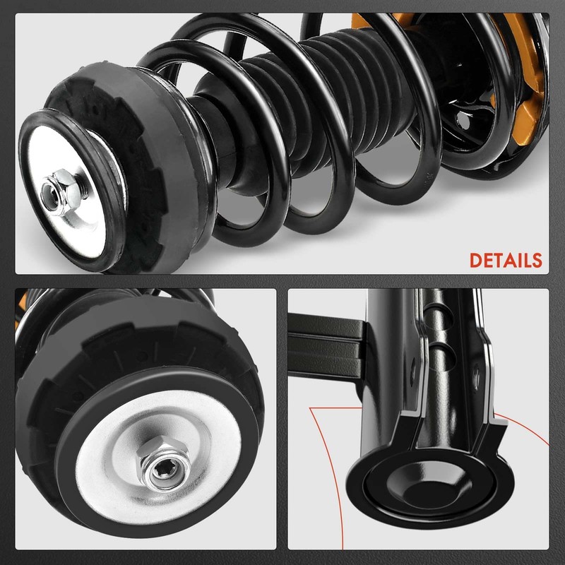 A-Premium Front Pair (2) Complete Strut & Coil Spring Assembly