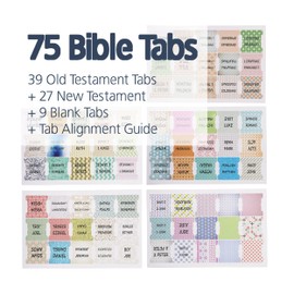 Mr. Pen Bible Tabs - 75 Laminated Tabs for Old & New Testament, Women's Journaling Bible