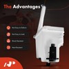 A-Premium Windshield Washer Reservoir Tank Assembly Compatible with Hyundai Santa