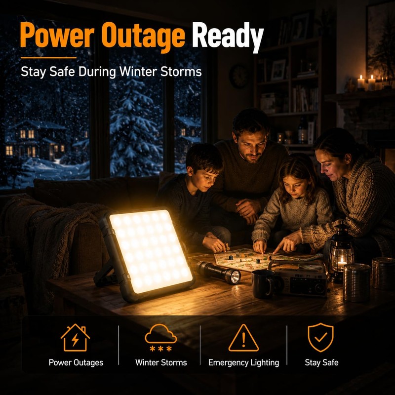 20000mAh Rechargeable Camping Lantern, 1300LM Ultra Bright LED Light, Fast