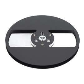 1/4 7 Inch Empty Tape Reel 2 Holes Universal Sound Tape Takeup Reel for Recording Open Reel Takeup Reel Machine Black