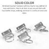 40Pcs 1 Inch Key Fob Hardware,Iron Tail Clip with Split