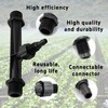 AUXBC 2Pcs 1/2 Inch Venturi Fertilizer Injector, Black Plastic Irrigation