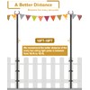 Derkniel 10 FT Outdoor String Light Pole Stand for Deck