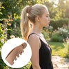 SmallCat 4 Pcs Small Banana Clip, Coffee, White, Khaki and