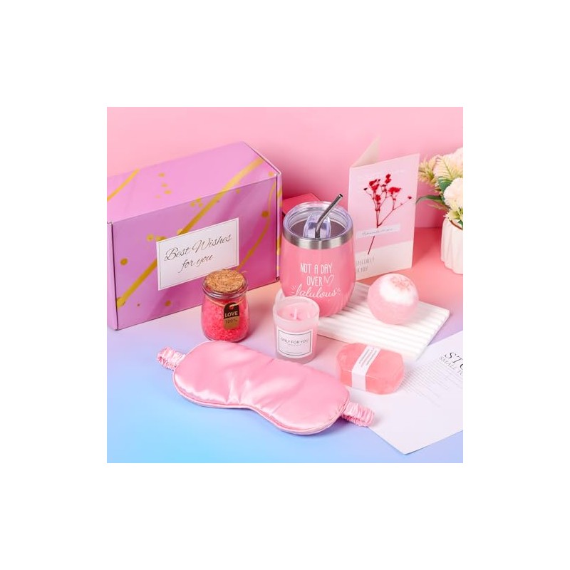 LISAPRO Regalos de cumpleaños para mujeres, Cesta de regalo relajante