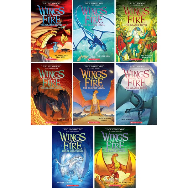 Wings of Fire Graphic Novels Series Set (Graphix Books 1-8)