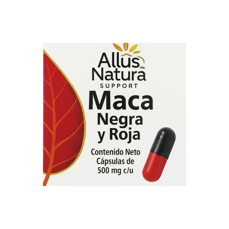 Maca Negra Y Roja 60 Cap 500 Mg C/u Altusnatura