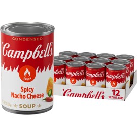 Campbell's Condensed Spicy Nacho Cheese Soup, 10.75 oz Can (Pack of 12)