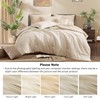 Monbix Queen Comforter Set - 7 Pieces Birch Marble Pattern