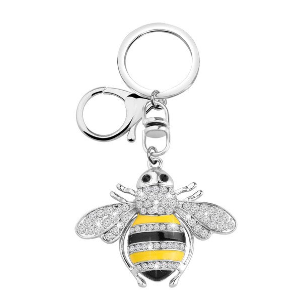 PLITI Bee Keychain Honey Bee Gift Bee Lover Gift Bumble
