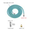 QWORK 6-Ft Braided Airbrush Hose with G1/8 to G1/4 Adapter,