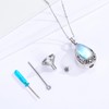 CRWENG Tear Drop Urn Necklace for Ashes 925 Sterling Silver