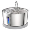 Battery Operated Cat Water Fountain Wireless, 4L/135oz Stainless Steel Pet