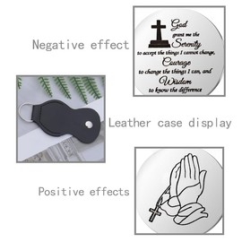 Guqqeuc Christian Keyring Gift for Women Men Religious Christening Gifts for Him Her Bff Friend Inspirational Confirmation Gift for Godson Gifts for Birthday Christmas Gifts Pocket Hug Token